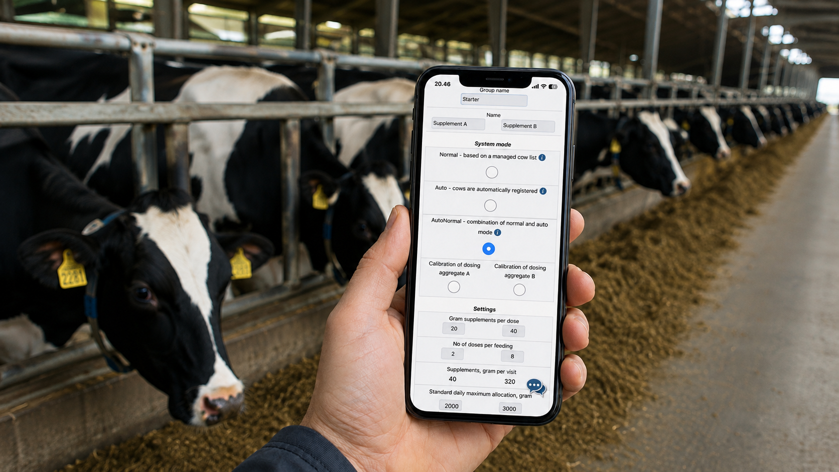 The PitstopPLUS system can now be set to AutoNormal mode, and you do not have to manually register the cows